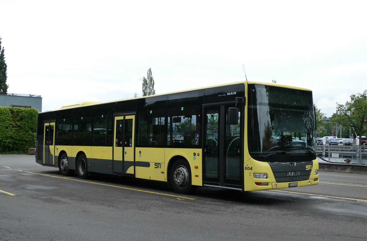 (286'828) - STI Thun - Nr. 604/BE 643'604 - MAN am 5. Mai 2026 bei der Schiffl�ndte Thun