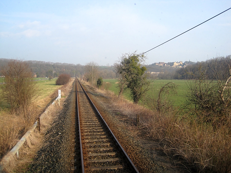 Auf der Unstrutbahn zwischen Nebra und Reinsdorf (b Nebra) am 16.03.2015. (Foto: Tobias Döpfner)