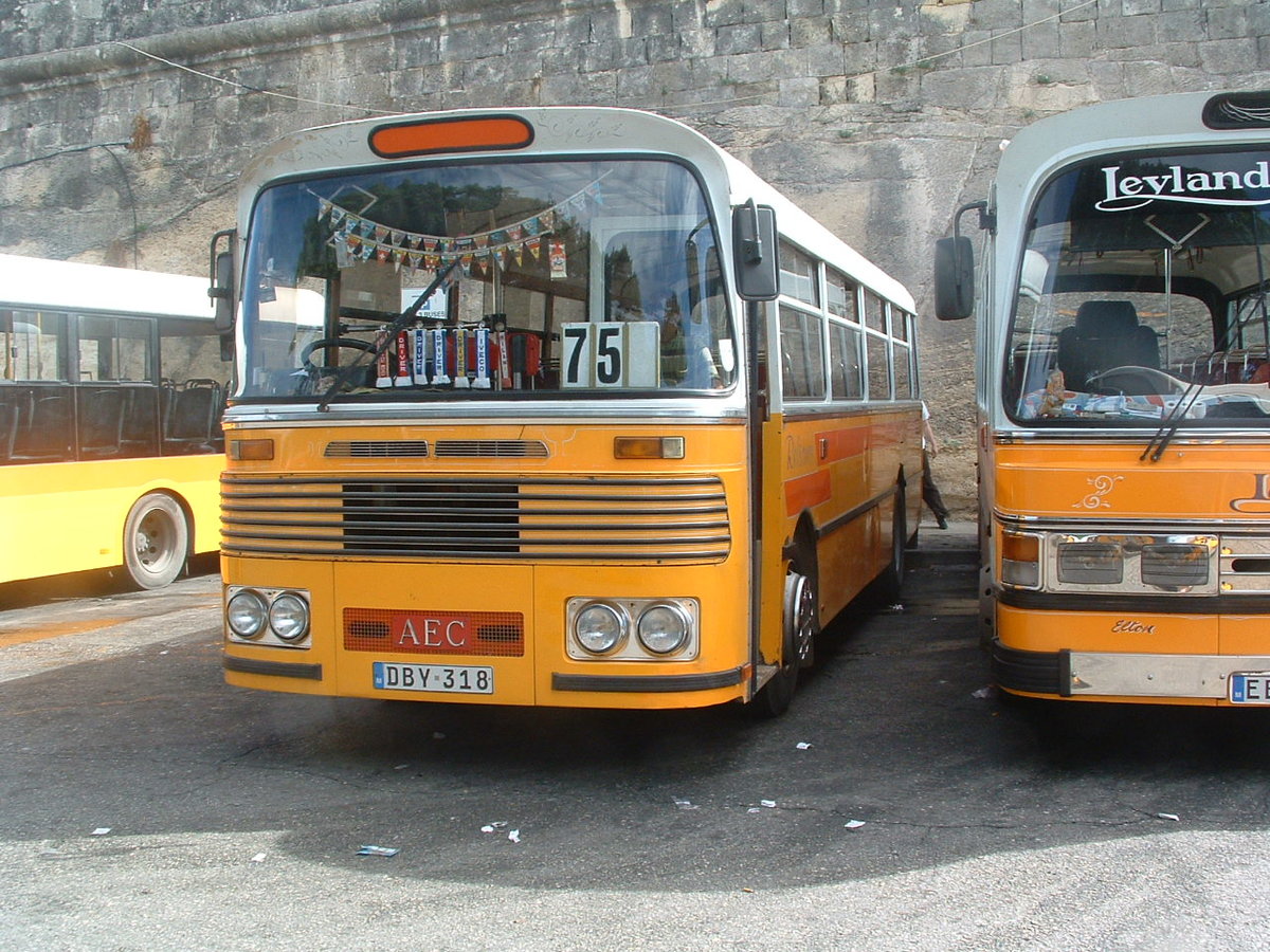 DBY 318
1973 Bedford/Malta Docks Forward Control
Brincat B45F
Valletta, Malta 14th October 2010.