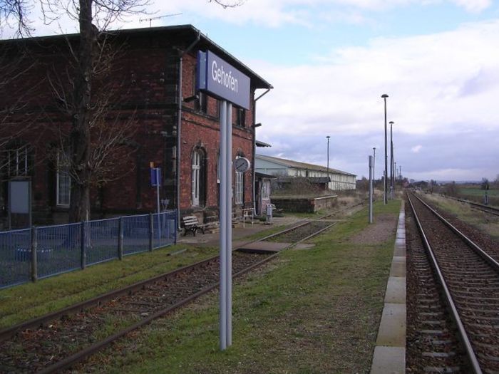 Der Bahnsteig in Gehofen im Jahr 2006. (Foto: Thomas Menzel)