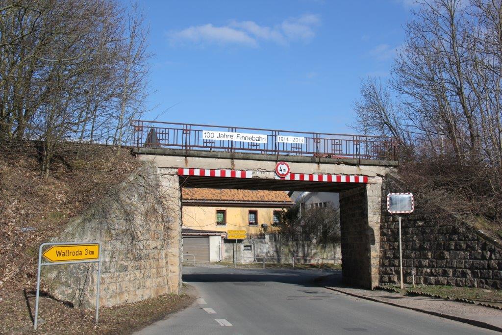 Die alte Finnebahnbrücke am 23.02.2014 in Bad Bibra. (Foto: Wolfgang Krolop)