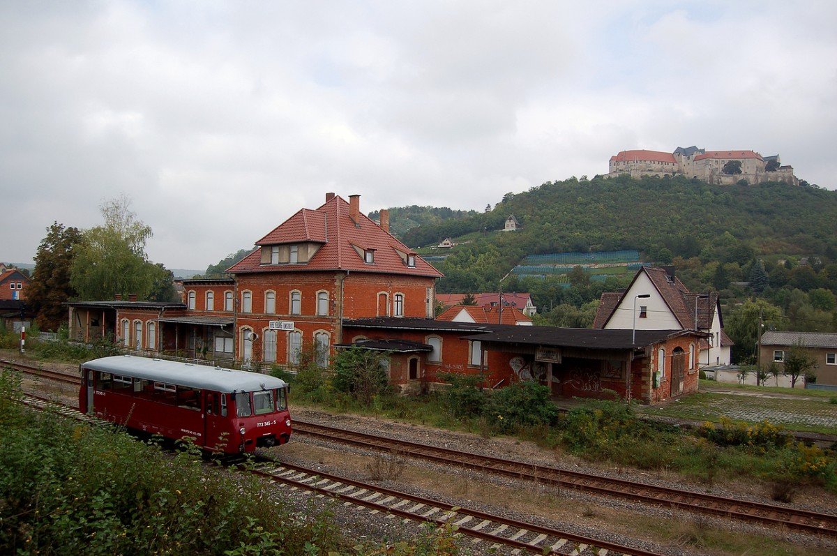 EBS 772 345-5 als Tfzf von Gera nach Karsdorf, am 15.09.2014 in Freyburg Bbf. (Foto: dampflok015)