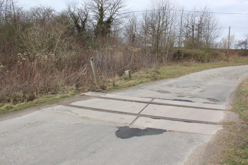Ein ehemaliger Bahnübergang am 23.02.2014 in Golzen. (Foto: Wolfgang Krolop)
