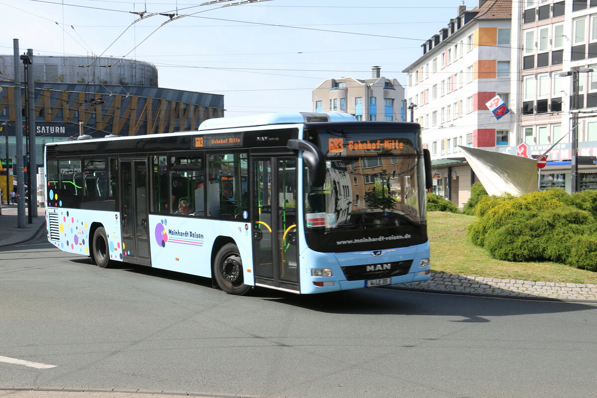 Meinhardt, Wuppertal - W-LE 35 - MAN am 17. Juni 2022 in Solingen (Aufnahme: Martin Beyer)