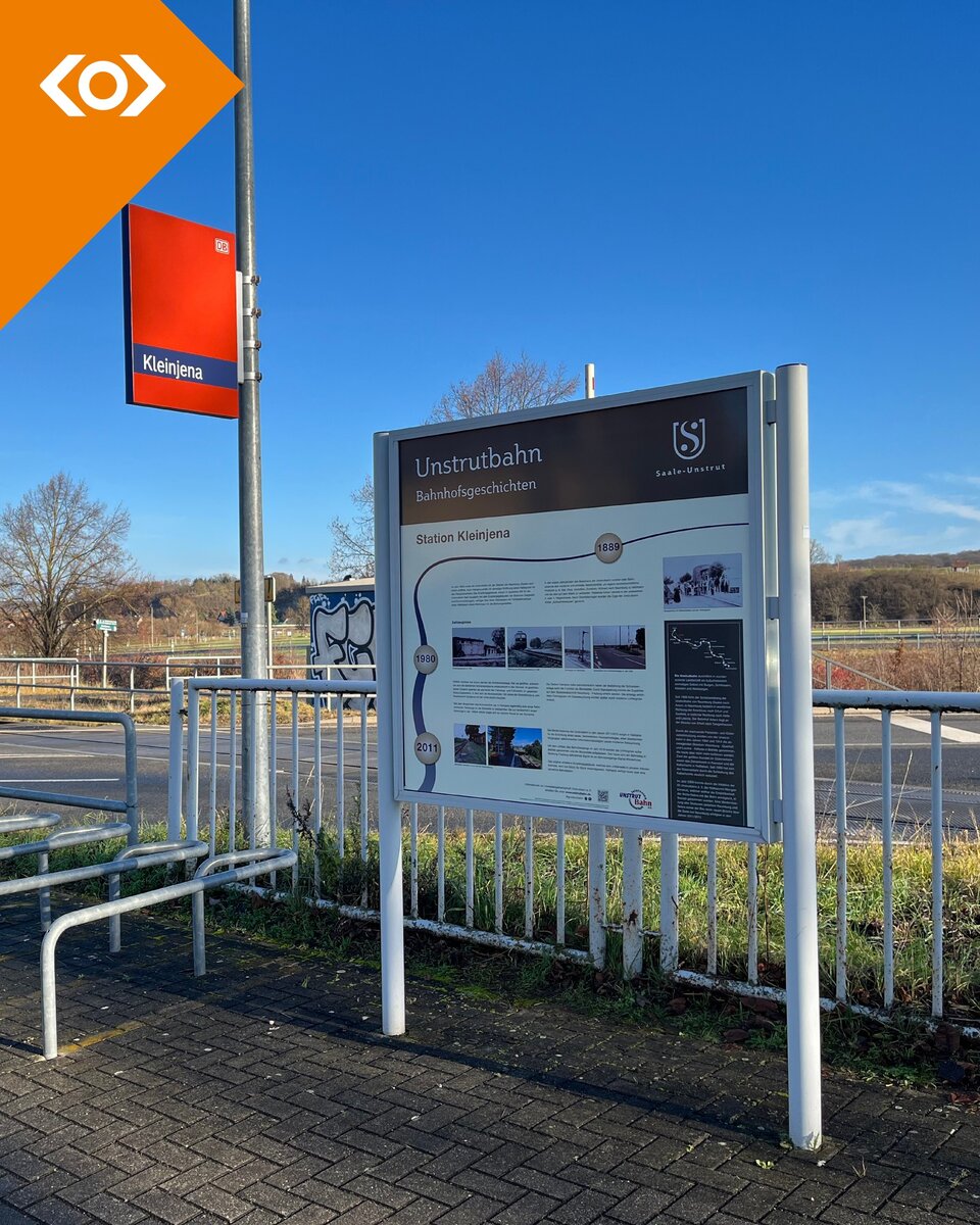 Neue Infotafel am Hp Kleinjena am 24.04.2026. (Foto: NASA GmbH)