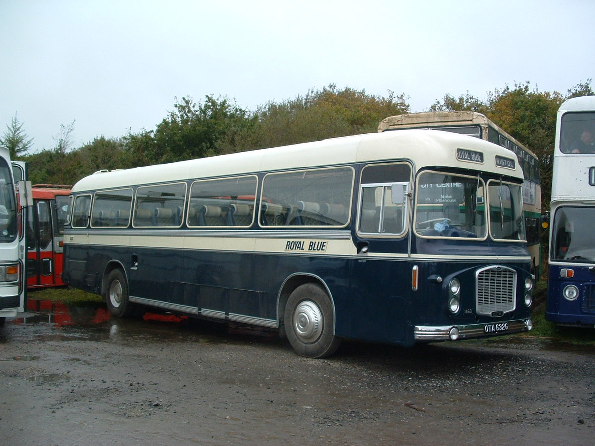 OTA 632G
1969 Bristol RELH6G
Eastern Coachworks (ECW) C45F

New to Southern National, fleet number 1460.

Now preserved, and seen at the West of England Transport Collection, Winkleigh Airfield, Winkleigh, Exeter, England on 5th October 2008.
