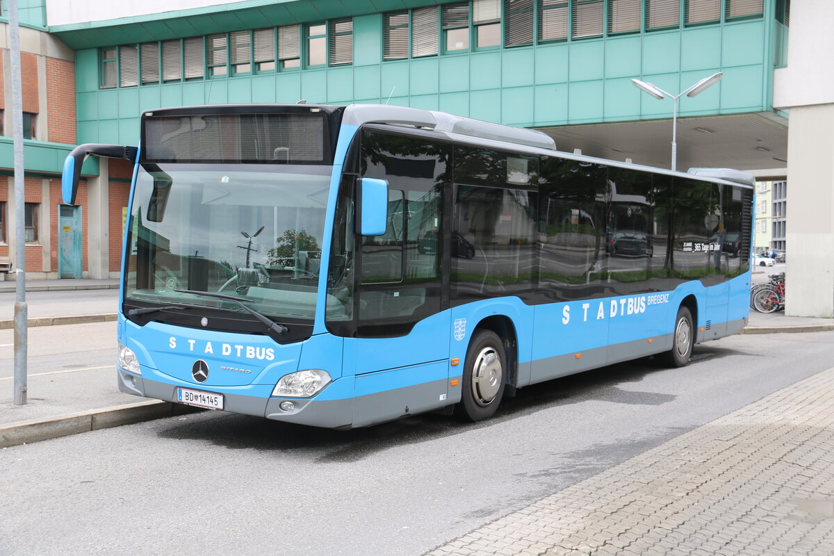 Stadtbus, Bregenz - BD 14'145 - Mercedes am 15. Juni 2024 in Bregenz (Aufnahme: Martin Beyer)