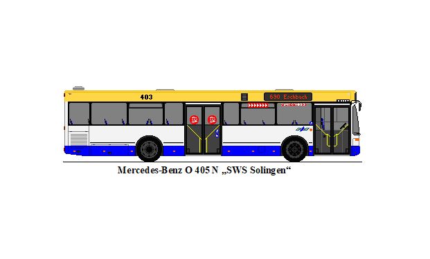 SWS Solingen - Nr. 403 - Mercedes-Benz O 405 N