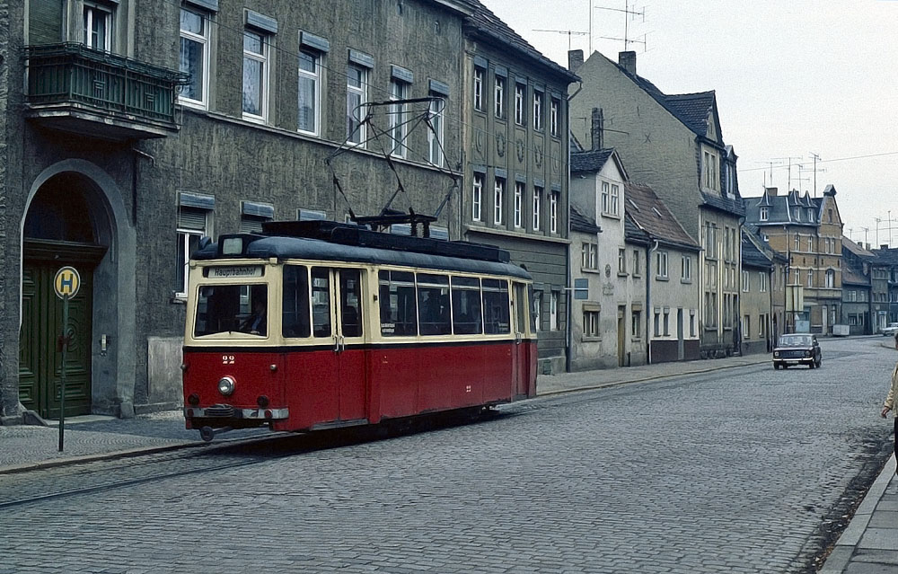 Tw 22 im Jahr 1982 in der Paul-Hese-Straße. (Foto: Bernd Dütsch)