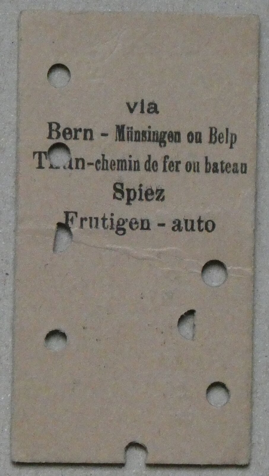 (283'377) - AFA-Einzelbillet vom 5. Oktober 1946 am 21. Dezember 2025 in Thun (R�ckseite)