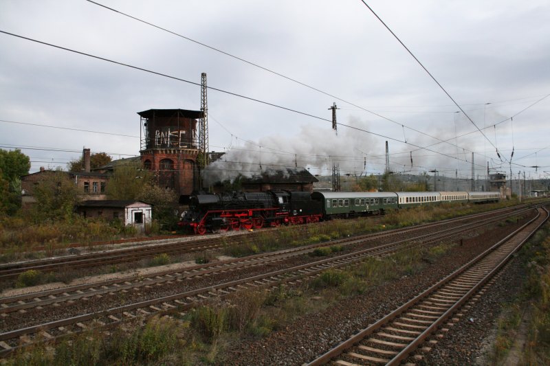 41 1144 am 05.Oktober 2008 in Naumburg auf dem Weg mit dem Rotkäppchen-Express nach Freyburg.