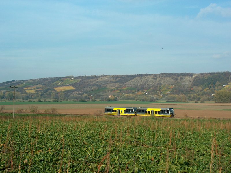 RB 25980 von Naumburg (Saale) Ost nach Nebra bei Kirchscheidungen; 18.10.2008