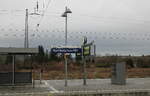 Blick am 02.01.2024 auf Bahnsteig 4 und 5 in Naumburg (S) Hbf.