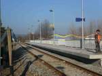 Der neue Haltepunkt in Roßbach zwischen Naumburg und Kleinjena. Am 26.01.2012 wurden noch ein paar Restarbeiten erledigt.