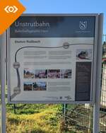 Neue Infotafel am Hp Roßbach am 24.04.2026.