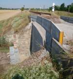 Bauarbeiten an der Eisenbahninfrastruktur am 19.07.2014 zwischen Wangen und Donndorf, um die Befahrbarkeit unserer Unstrutbahn zu erhalten.