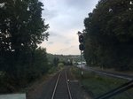 Das Einfahrtssignal von Nebra, fotografiert aus dem 14.  Unstrut-Schrecke-Express  am 03.10.2016; (Foto: JKHalle Verkehrsfotografie, Jan Krehl)
