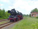 IGE Werrabahn-Eisenach 41 1144-9 am 21.05.2017 beim umsetzen in Karsdorf. Sie brachte zuvor den leeren  Rotkäppchen-Express I  aus Freyburg zur Abstellung.