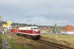 Am 14.01.2022 überführte die EBS 118 719-4 die DB 111 185-5 vom DB Stillstandsmanagement in Karsdorf nach Naumburg Hbf.
