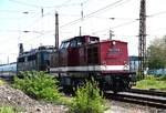EBS 110 001 (204 900) brachte am 02.05.2019 ab Naumburg Hbf die EBS 140 772 nach Karsdorf.