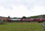 Am 06.10.2025 überführte die MEG 159 226 die E-Loks 111 119, 111 050, 111 046, 111 203, 111 161, 111 140, 111 034, 111 042, 111 113, 111 023, 111 184, 111 135, 111 047, 111 026, 111 021, 111