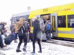 Zahlreiche Schüler der Klosterschule in Roßleben nutzten am 21.12.2012 die von der IG Unstrutbahn e.V.