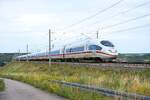 DB 403 060  Linz am Rhein  und 403 020  Weil am Rhein  als ICE 1509 von Berlin Hbf nach M�nchen Hbf, am 04.07.2026 auf der Schnellfahrstrecke bei Wennungen. (Foto: Maik K�hler)