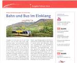Neues Verkehrskonzept im Unstruttal. Bahn und Bus im Einklang.
Artikel aus  Info auf Achse  der Deutschen Bahn, Ausgabe Februar 2014.