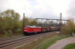 zugverkehr-in-naumburg-hbf/337403/db-232-255-0-mit-einem-gueterzug DB 232 255-0 mit einem Güterzug Richtung Bad Kösen, am 16.04.2014 in Naumburg Hbf. (Foto: dampflok015)