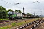 Güterverkehr international in Naumburg. ELL 193 231 mit einem Güterzug von Rostock- Seehafen nach Italien verlässt durchfährt am 17.05.2018 Naumburg.