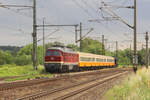 EBS 132 334-4 mit dem DPE 62090 nach Sömmerda, am 08.06.2019 in Naumburg Hbf.