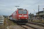DB 146 123 überführte am 18.11.2020 DB 628 640 + 628 625 + 628 597 von Braunschweig bis Naumburg Hbf.
