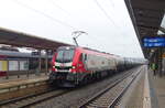 HSL 159 219 mit Kesselwagen von Großkorbetha nach Emleben, am 05.11.2021 in Naumburg (S) Hbf.