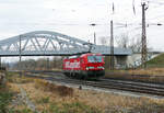 DB 193 338 #DBCargorfährt als Tfzf Richtung Weißenfels, am 07.01.2022 in Naumburg Hbf.