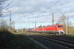 Am 27.03.2023, dem deutschlandweiten Streiktag, pausierte die EBS 156 004-4 mit weiteren Loks, in Naumburg (S) Hbf. (Foto: Wolfgang Krolop)