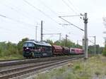 EBS 241 697-2 mit zwei Getreidewagen am 06.10.2024 in der Abstellung in Naumburg (S) Hbf. (Foto: Wolfgang Krolop)