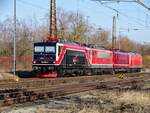 Vier Hennigsdorferinnen vom Erfurter Bahnservice standen am 19.02.2025 in Naumburg (S) Hbf. (Foto: Stefan Peter)