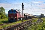 EBS V200 507 mit einem D�ngerzug nach Eckartsberga, am 14.05.2025 in Naumburg (S) Hbf. (Foto: Maik K�hler)