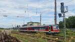 Am 11.09.2026 fotografierte Marko Pfafl den CLR 628 227  Wipperliese  in der Abstellung in Naumburg (S) Hbf.
