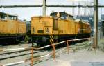 Am 08.05.1981 wurde diese V60 vom Zementwerk Karsdorf von der dahinter stehenden ZWK WL 010 zur Reperatur ins Bw Halle G gebracht.