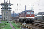 DR 131 011-9 am 22.03.1991 in Naumburg (S) Hbf. (Foto: Ingmar Weidig)