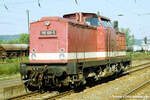 DR 110 100-5 am 04.10.1989 in Naumburg (S) Hbf.