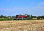 EBS V200 507 am 03.08.2026 auf der Unstrutbahn bei Ro�bach unterwegs nach Karsdorf.