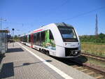 Abellio 1648 443  Bodetal  als RB von Wangen (U) nach Naumburg (S) Ost, am 07.07.2023 in Naumburg (S) Hbf.