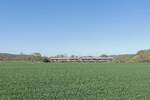 Zwei 1648 von Start Mitteldeutschland als RB 80550 von Naumburg (S) Ost nach Ro�leben, am 01.05.2026 auf der Unstrutbahn bei Ro�bach.