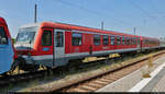 Der DB 628 573-7 wurde am 16.06.2021 von der Norddeutschen Eisenbahngesellschaft vom DB Stillstandsmanagement in Karsdorf nach Niebüll überführt und steht hier in Naumburg Hbf.