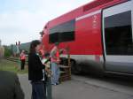 DB 641 039-3 bei dem von uns organisierten 1. Zughalt in Wangen, während einem Aktionstag am 14.05.2006 (Foto: Christof Rommel)