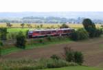 Am Winzerfestwochenende waren wieder 642er im Einsatz auf der Unstrutbahn zwischen Naumburg Ost und Nebra.