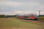 DB 642 219-9 + 642 227 als RB 34885 von Nebra nach Naumburg Ost, am 08.09.2013 bei Reinsdorf (b Nebra).