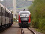 br-642-desiro/577313/db-erzgebirgsbahn-642-732-als-rb-g DB Erzgebirgsbahn 642 732 als RB-G 23897 nach Olbernhau, am 09.09.2017 in der Abstellung in Karsdorf Bbf.